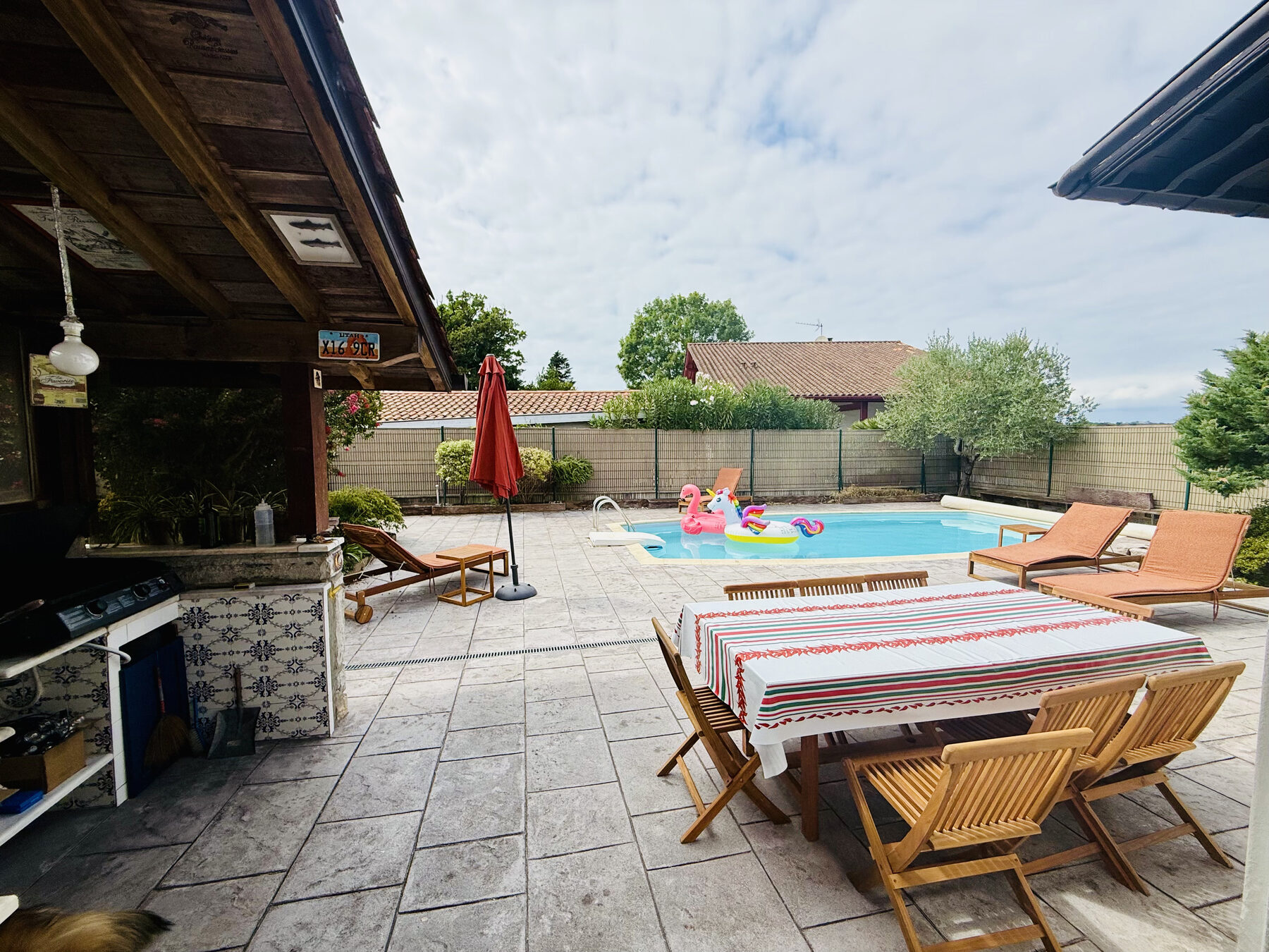 La terrasse et la plancha